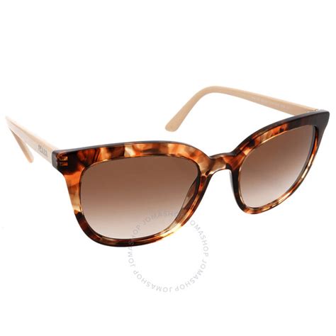 Prada Brown Gradient Rectangular Ladies 